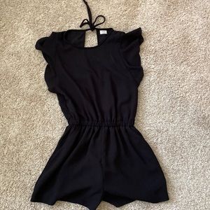 Aritzia wilfred black romper small